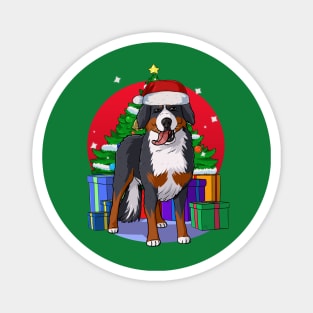 Bernese Mountain Dog Christmas Tree Magnet